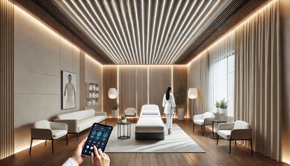 Strisce LED per il Soffitto Senza Cartongesso: L’Illuminazione Terapeutica per Studi di Benessere
